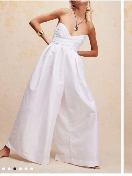 Free People Pants - NWT Free People Jayde Wide Leg Bridal Jumpsuit Size M $250